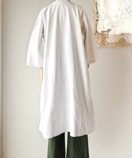 【Seek an nur】1890-1910's French antique linen smock