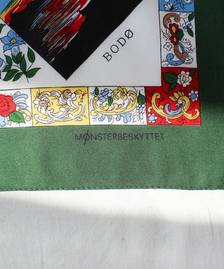 〈Goods〉Vintage Norway Map Souvenir Scarf