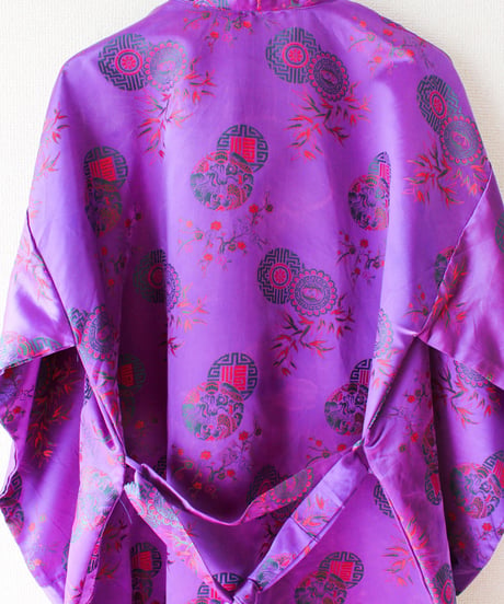 【tiny yearn】Embroidered Purple China Gown