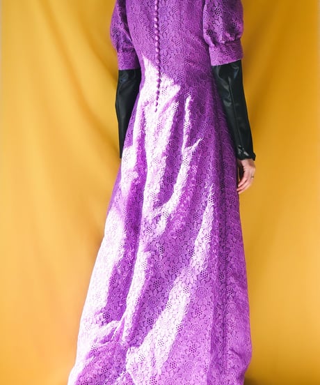 【tiny yearn】1970's Euro Lace Maxi Dress
