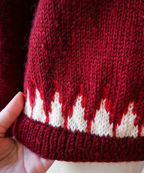 【tiny yearn】Norway Jacquard Hand Knit Cardigan