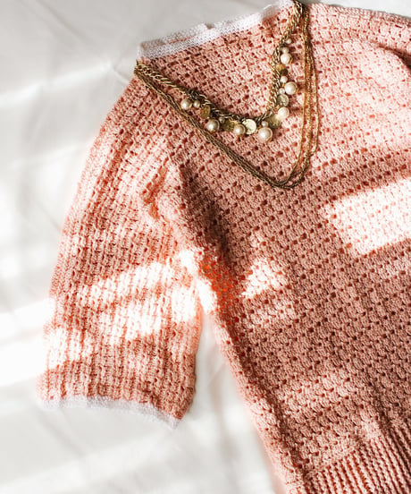 【tiny yearn】Vintage Hand Knit Dress