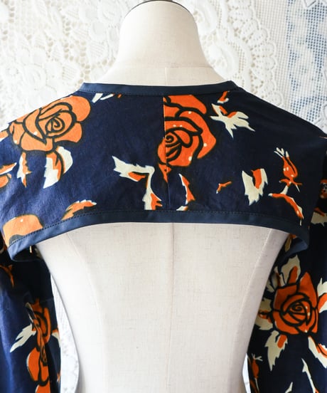 【tiny yearn】African Batik Balloon Sleeve Bolero