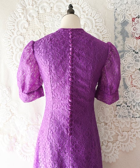 【tiny yearn】1970's Euro Lace Maxi Dress