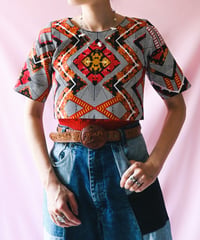 【tiny yearn】African Batik Cropped Tops