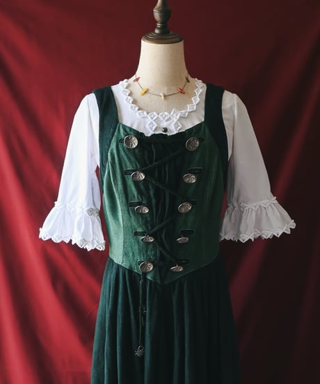 【Seek an nur】Tyrolean Linen Dirndl Dress