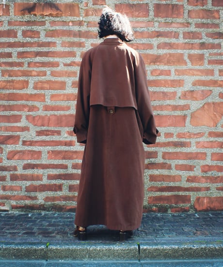 【Seek an nur】Brown Balmacaan Over Coat