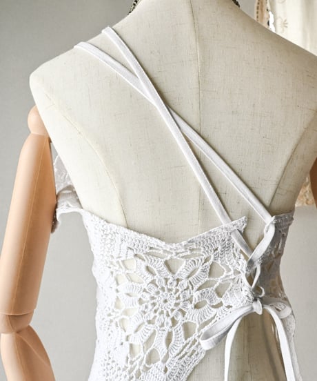 【Seek an nur】Vintage crochet cami dress
