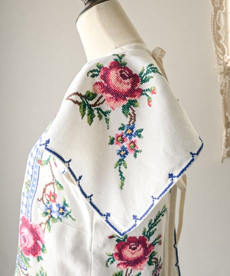 【Seek an nur】Euro vintage embroidered blouse