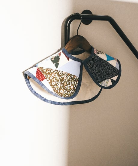【tiny yearn】Crazy Quilted Patchwork Detachable Collar