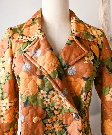 【tiny yearn】1970's French Quilted Night Gown