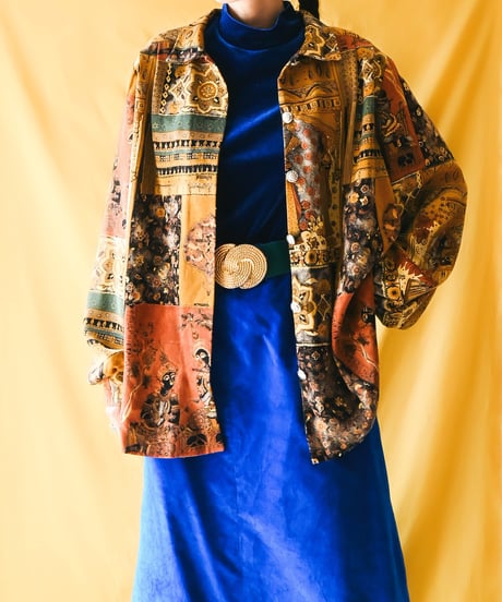 【tiny yearn】France Art Over Blouse