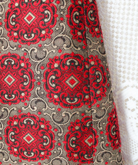 【Seek an nur】1970's Vintage German Jacquard Maxi Skirt