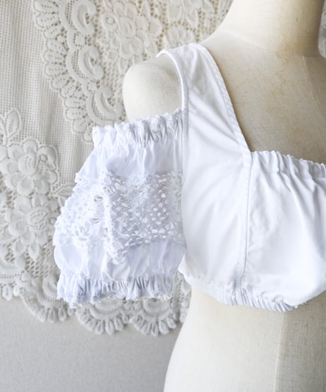 【Seek an nur】Euro Cropped Lace Dirndl Blouse