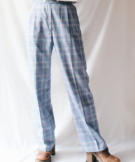 【Seek an nur】PENDLETON Check Tuck Pants