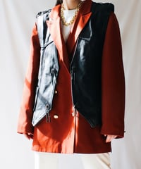 【Seek an nur】Germany Lace-up Leather Vest