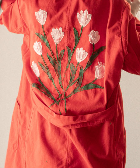 【tiny yearn】⁡70's German Embroidered Painted Work Coat
