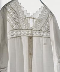 【Seek an nur】1890-10's antique night gown dress