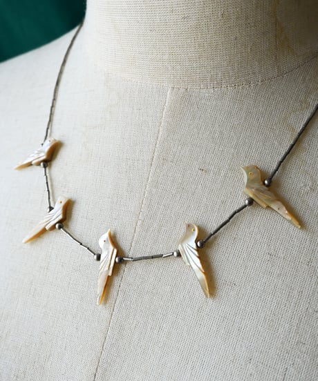 〈Accessory〉Native American Bird Shell Fetish Necklace