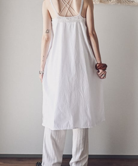 【Seek an nur】1890-20's antique night slip dress