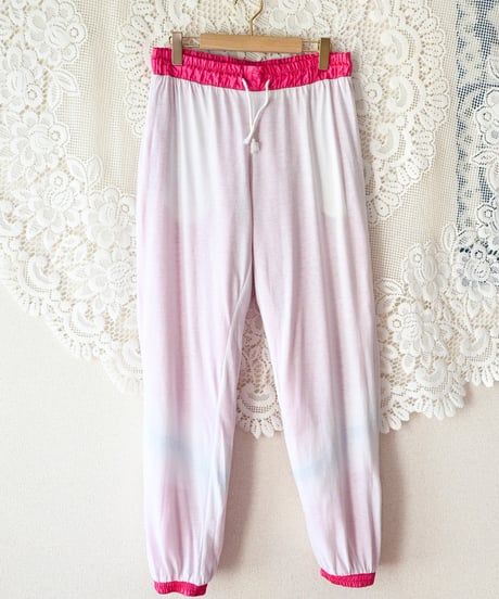 【tiny yearn】Euro Line Pink Wind Pants