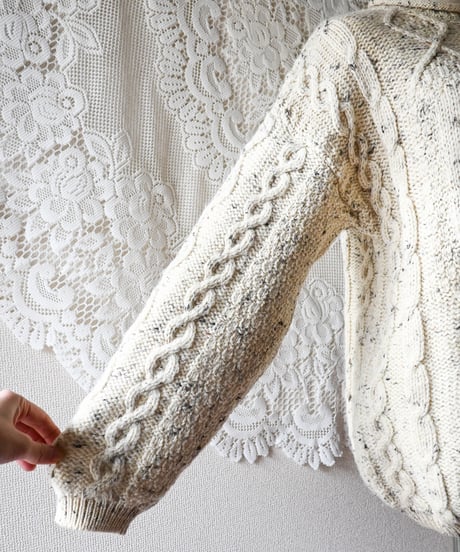 【Seek an nur】Ireland Alan Cable Knit Sweater