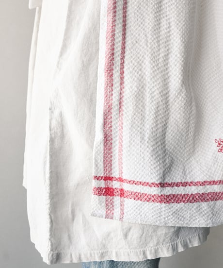 【Seek an nur】French vintage linen waist apron