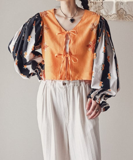 【curoam】Vintage Skirt Reworked Blouse