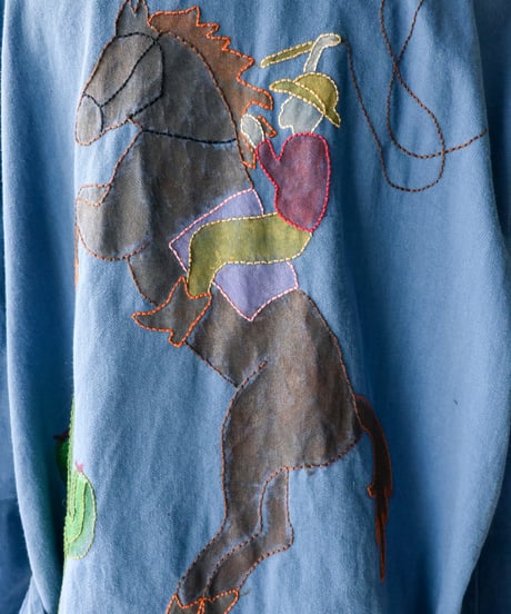 【tiny yearn】⁡70's German Embroidered Painted Work Coat