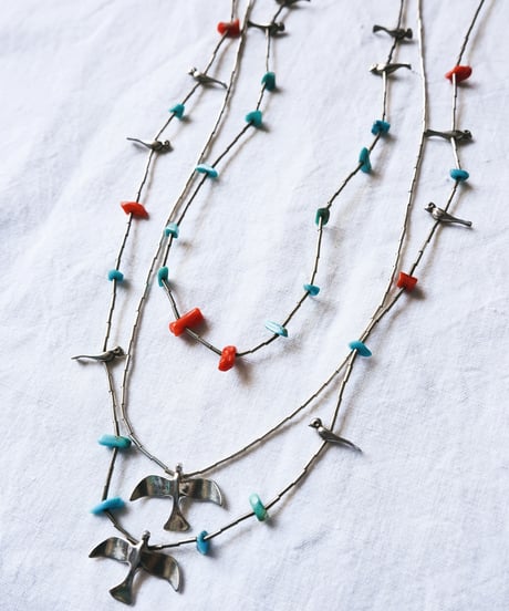 〈Accessory〉Native American Bird Fetish Necklace