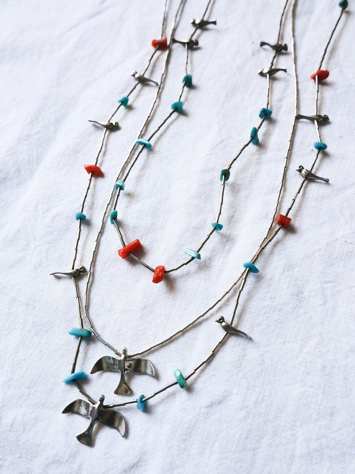 Accessory〉Native American Bird Fetish Necklace