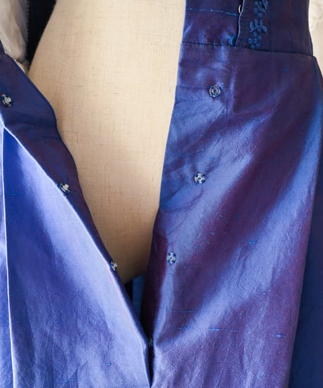 【tiny yearn】Tyrolean Metallic Silk Dirndl Dress