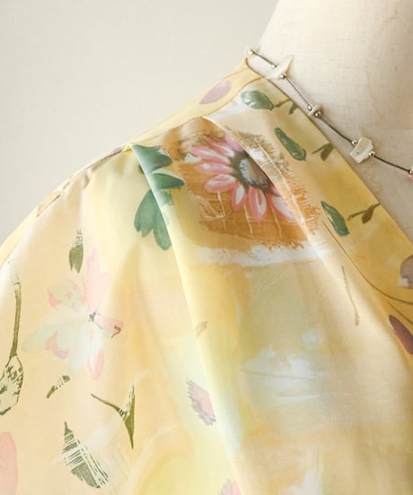【Seek an nur】French floral art jacket blouse