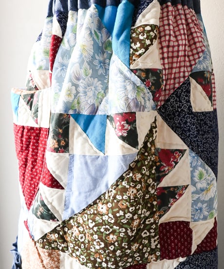 【tiny yearn】Crazy Quilted Patchwork Skirt