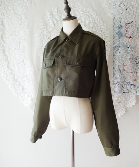 【Seek an nur】Austrian Army Combat Cropped Shirt/Remake