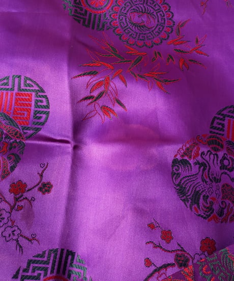 【tiny yearn】Embroidered Purple China Gown