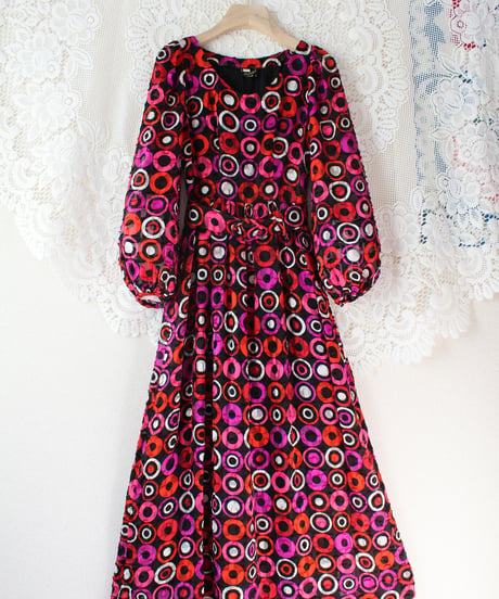 【tiny yearn】1970's Vintage German Sheer Maxi Dress