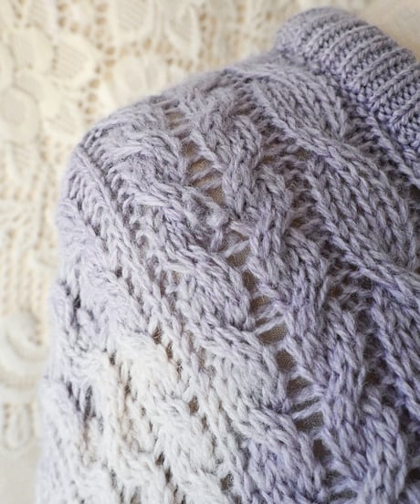 【Seek an nur】Ireland Alan Knit Fisherman Sweater