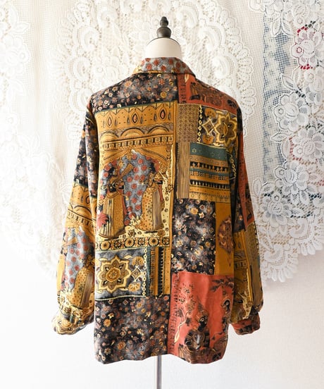【tiny yearn】France Art Over Blouse