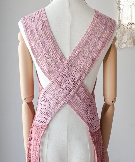 【Seek an nur】Vintage cotton crochet dress