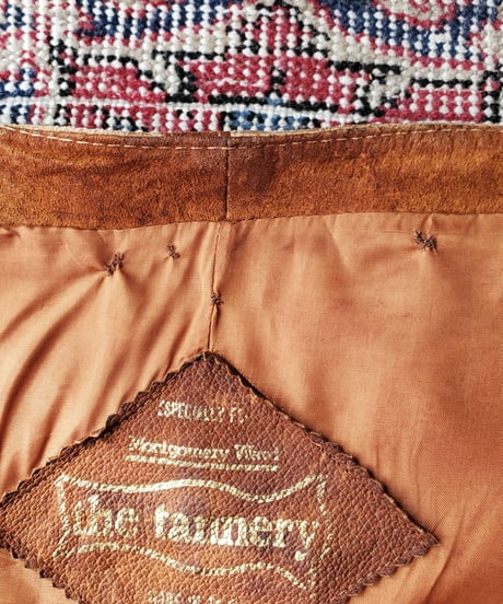 【tiny yearn】1970's Vintage Patchwork Suede Tops