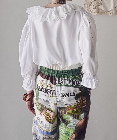 【Seek an nur】Euro cropped puff dirndl blouse