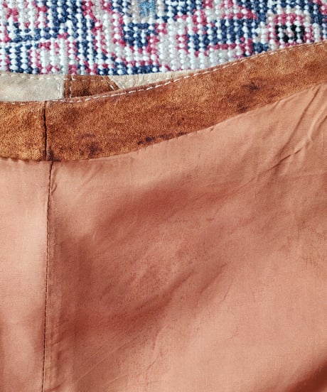 【tiny yearn】1970's Vintage Patchwork Suede Tops