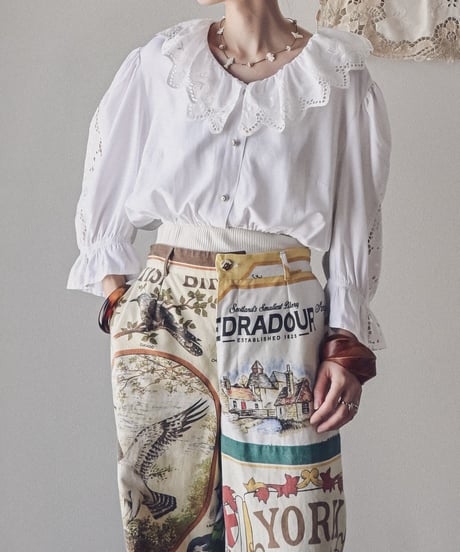 【Seek an nur】Euro cropped puff dirndl blouse