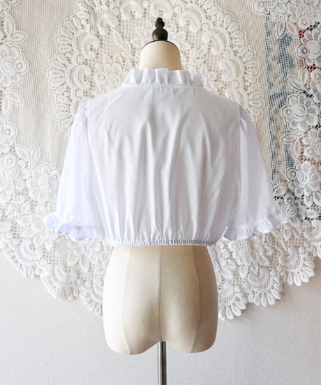 【Seek an nur】Euro Cropped Sheer Dirndl Blouse