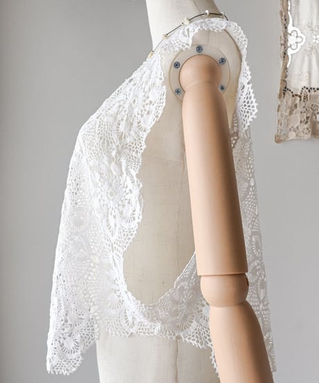 【Seek an nur】Vintage cotton crochet cami