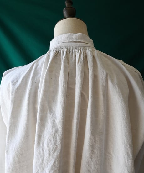 【Seek an nur】1890-1920's French Antique Linen Smock