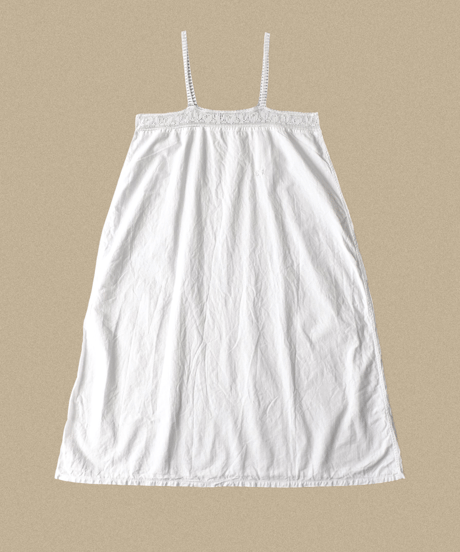 【Seek an nur】1890-20's antique night slip dress