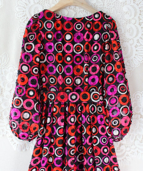 【tiny yearn】1970's Vintage German Sheer Maxi Dress