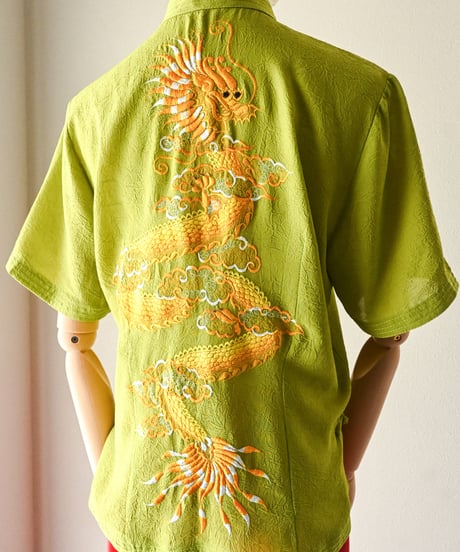【curoam】Embroidered china blouse